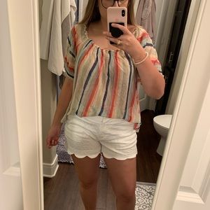 Fun Flowy Striped Top